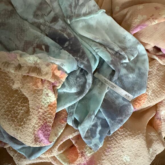 Free People Know Me maxi top blouse duster dress cover up long length M medium - Picture 11 of 14